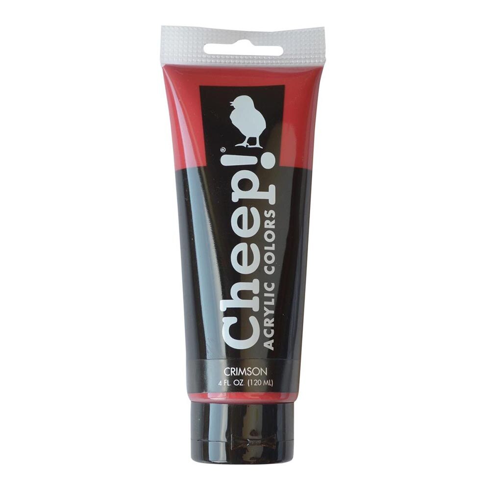 Cheep!, Acrylic Paint, 4oz, Tube, Crimson